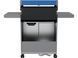 Grill gazowy itami 4+1, 14,5kw, z szybą, niebieski