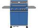 Grill gazowy itami 4+1, 14,5kw, z szybą, niebieski