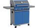Grill gazowy itami 4+1, 14,5kw, z szybą, niebieski