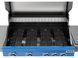 Grill gazowy itami 4+1, 14,5kw, z szybą, niebieski