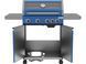 Grill gazowy itami 4+1, 14,5kw, z szybą, niebieski