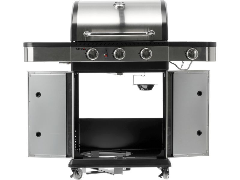 Grill gazowy zushi 3+1, stal nierdzewna 11,2kw
