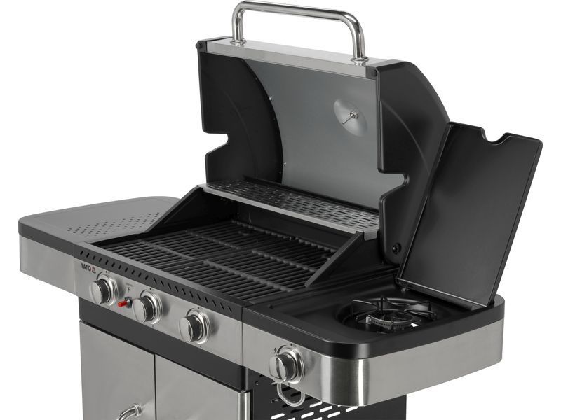 Grill gazowy zushi 3+1, stal nierdzewna 11,2kw