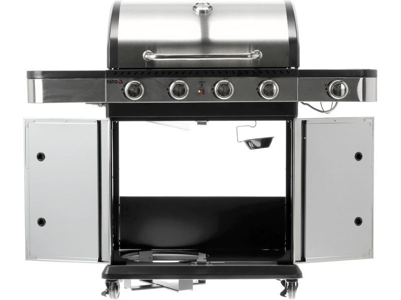 Grill gazowy zushi 4+1, stal nierdzewna 14,2kw