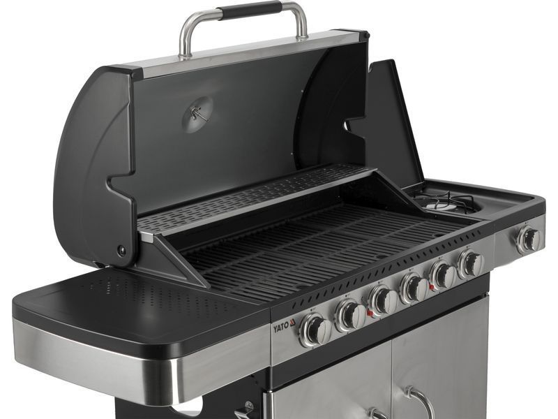 Grill gazowy zushi 6+1 stal nierdzewna 20,2kw