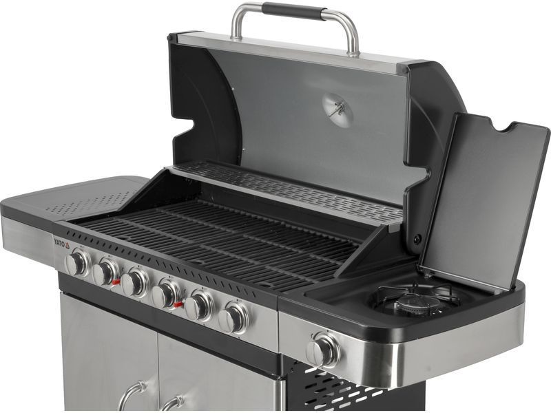 Grill gazowy zushi 6+1 stal nierdzewna 20,2kw