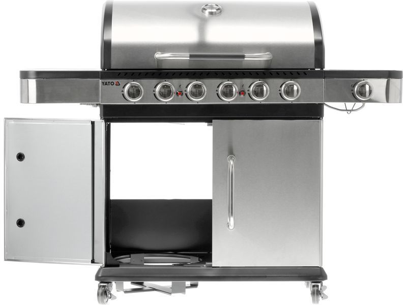 Grill gazowy zushi 6+1 stal nierdzewna 20,2kw