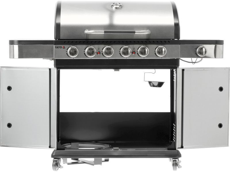 Grill gazowy zushi 6+1 stal nierdzewna 20,2kw
