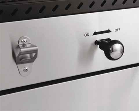 Grill otake 2w1, gazowy + węglowy, stal nierdzewna, 8,2kw