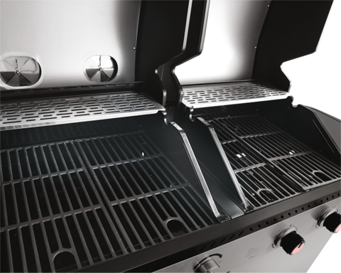 Grill otake 2w1, gazowy + węglowy, stal nierdzewna, 8,2kw
