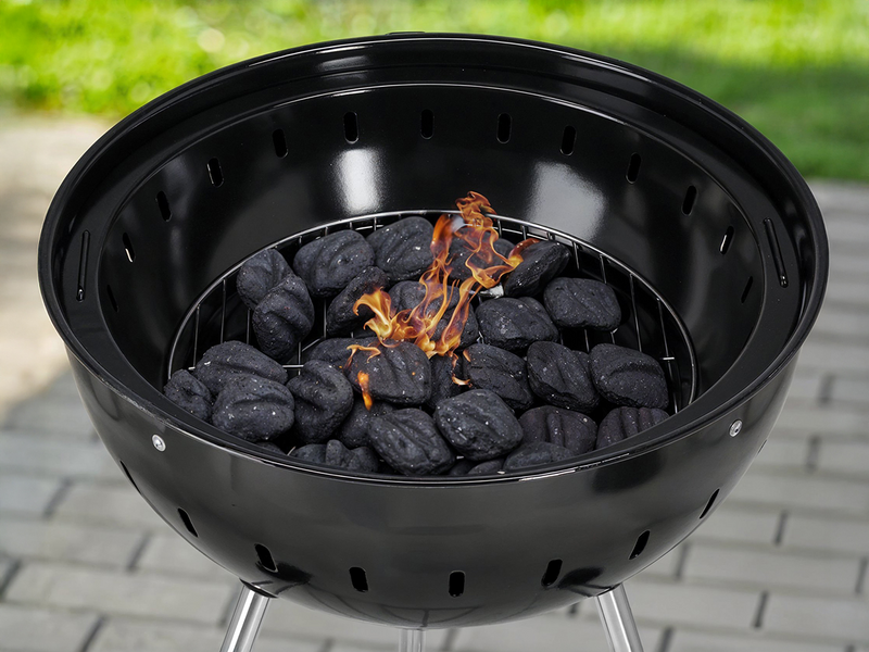 Grill węglowy okrągły 54cm czarny