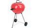 Grill węglowy okrągły 54cm czerwony