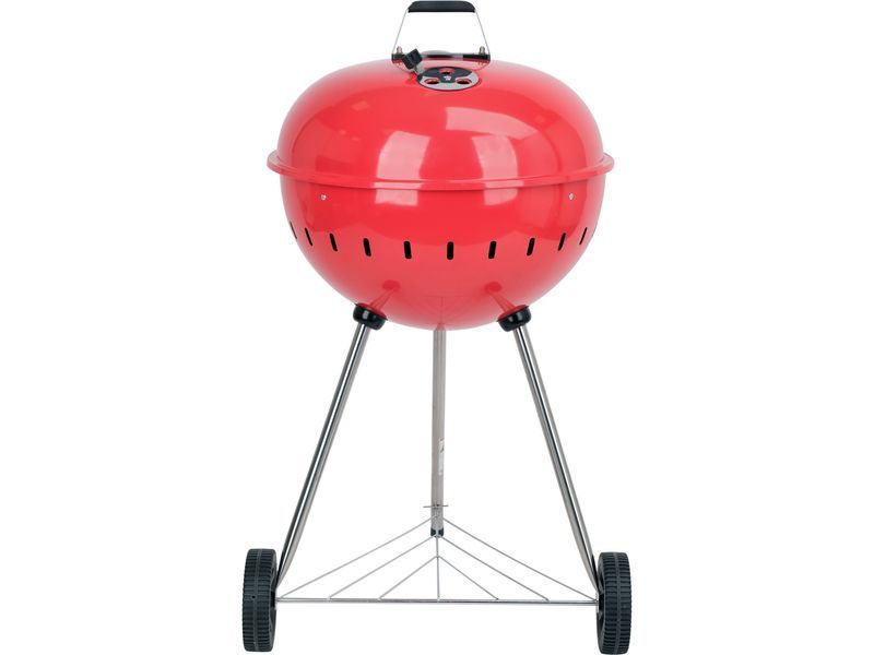 Grill węglowy okrągły 54cm czerwony