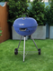 Grill węglowy okrągły 54cm niebieski