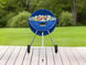 Grill węglowy okrągły 54cm niebieski