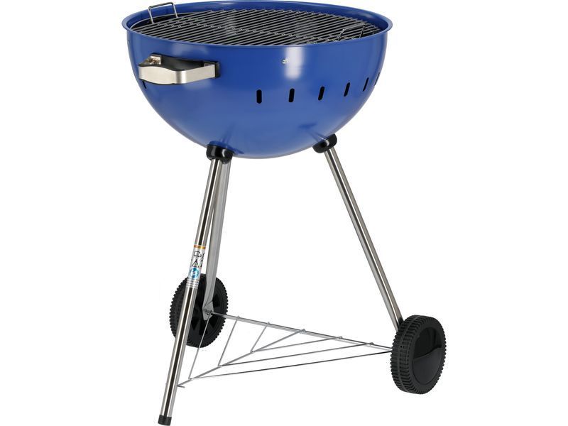 Grill węglowy okrągły 54cm niebieski