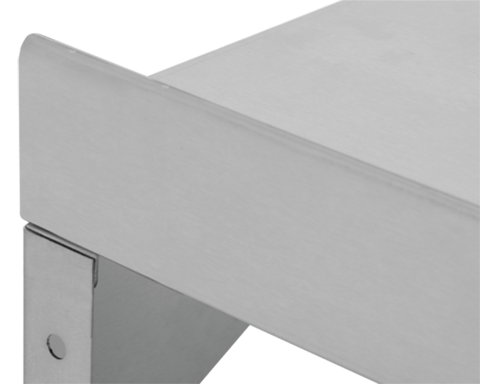 P&oacute;łka wisząca z rantem pojedyncza 1200x300x180mm