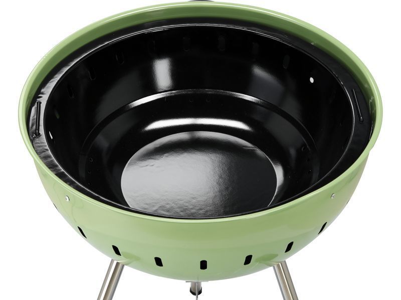 Grill węglowy okrągły 54cm zielony