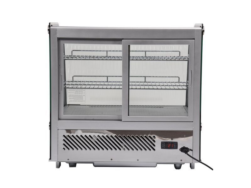 Witryna chłodnicza 120l 70,2x56,8x68,6 srebrna