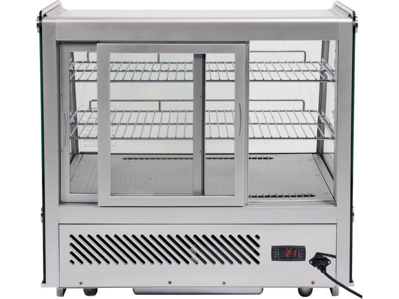 Witryna chłodnicza 120l 70,2x56,8x68,6 srebrna