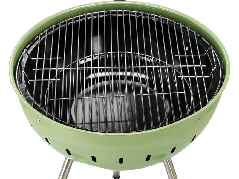 Grill węglowy okrągły 54cm zielony