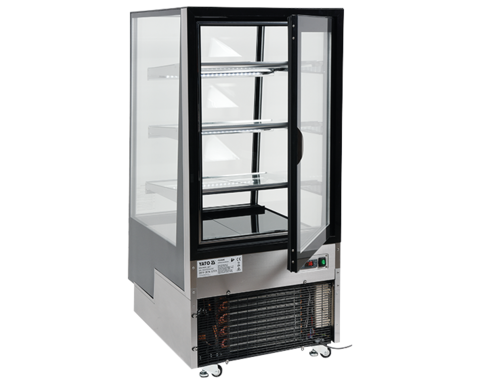 Witryna chłodnicza 350l 65x80x144 czarna