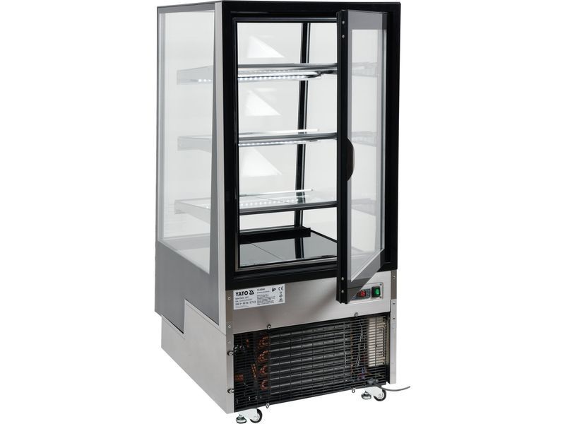 Witryna chłodnicza 350l 65x80x144 czarna