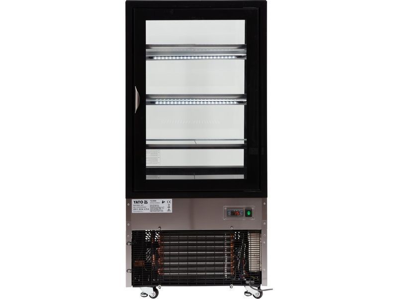 Witryna chłodnicza 350l 65x80x144 czarna