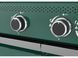 Grill gazowy itami 4+1, 14,5kw, z szybą, zielony