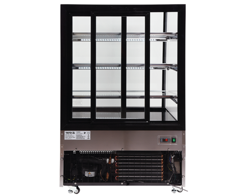 Witryna chłodnicza 500l 90x80x144 czarna