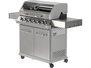 Grill gazowy itami 6+1 stal nierdzewna 20,5kw, z szybą