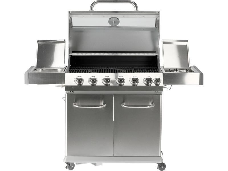 Grill gazowy itami 6+1 stal nierdzewna 20,5kw, z szybą