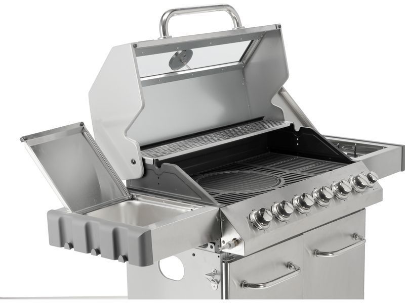 Grill gazowy itami 6+1 stal nierdzewna 20,5kw, z szybą