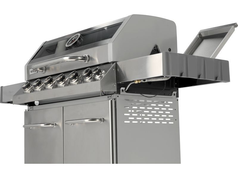 Grill gazowy itami 6+1 stal nierdzewna 20,5kw, z szybą