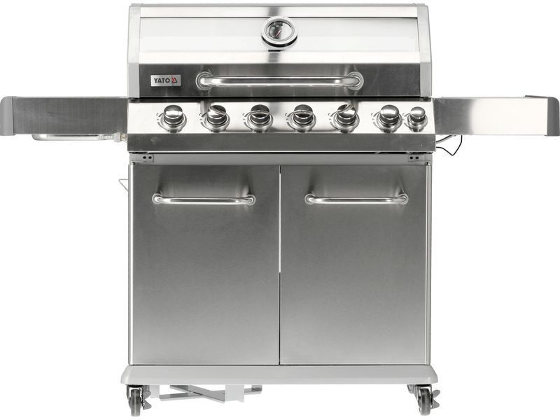 Grill gazowy itami 6+1 stal nierdzewna 20,5kw, z szybą