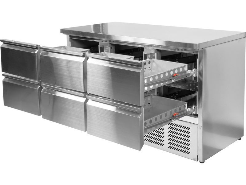 St&oacute;ł chłodniczy z 6 szufladami - linia 700