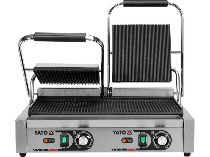 Podw&oacute;jny grill kontaktowy ryflowany 58cm, 3,6kw