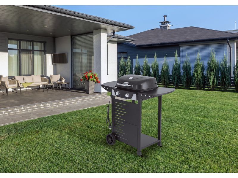 Grill elektryczny, stojący asahi 2300w, 47 x 37cm