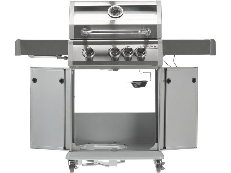 Grill gazowy itami 3+1 stal nierdzewna 11,5kw, z szybą