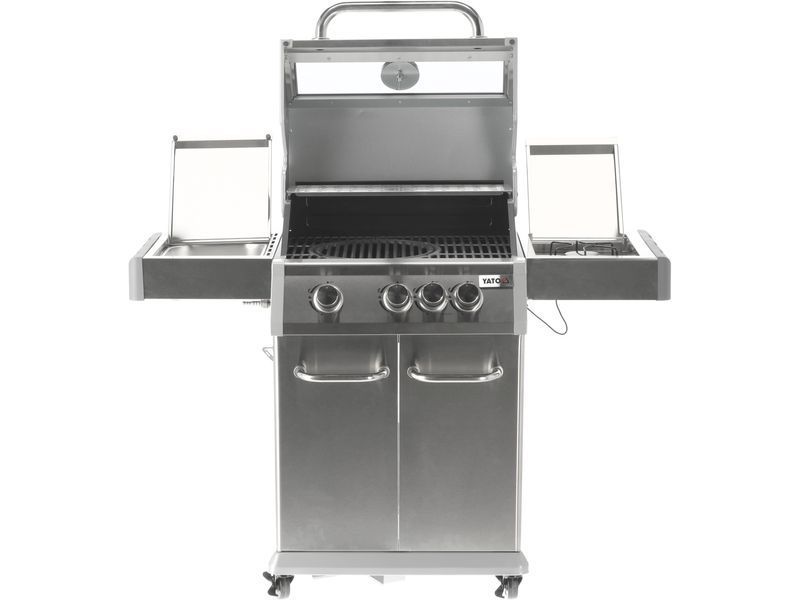 Grill gazowy itami 3+1 stal nierdzewna 11,5kw, z szybą