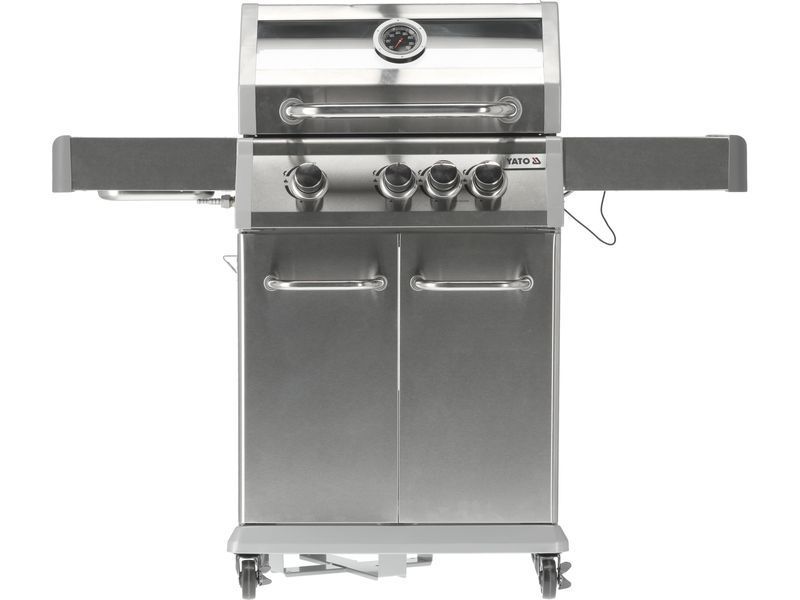 Grill gazowy itami 3+1 stal nierdzewna 11,5kw, z szybą