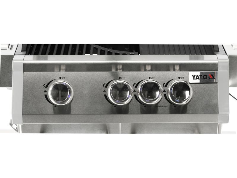 Grill gazowy itami 3+1 stal nierdzewna 11,5kw, z szybą