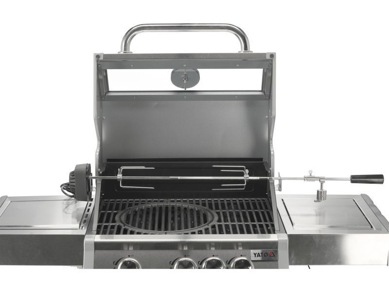 Grill gazowy itami 3+1 stal nierdzewna 11,5kw, z szybą