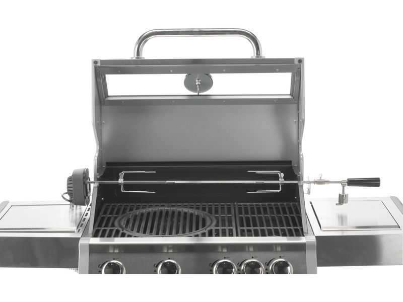 Grill gazowy itami 4+1 stal nierdzewna 14,2kw, z szybą