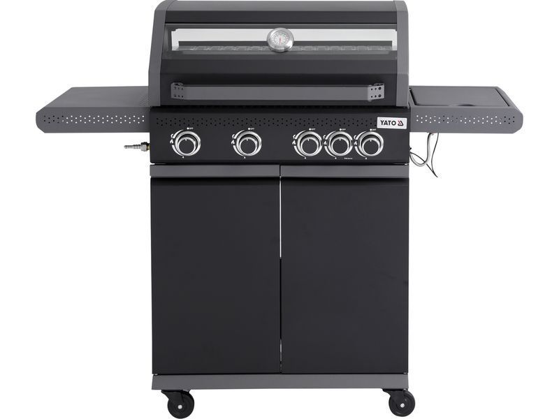 Grill gazowy okaya 4+1, 14,5kw, z szybą
