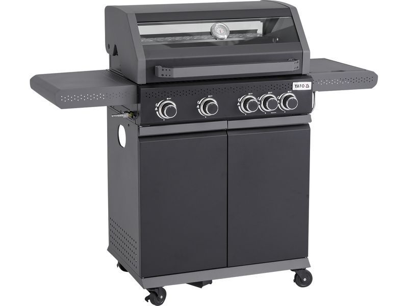 Grill gazowy okaya 4+1, 14,5kw, z szybą