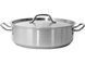 Garnek niski do duszenia z pokrywką ze stali nierdzewnej 36x11cm 11,2l