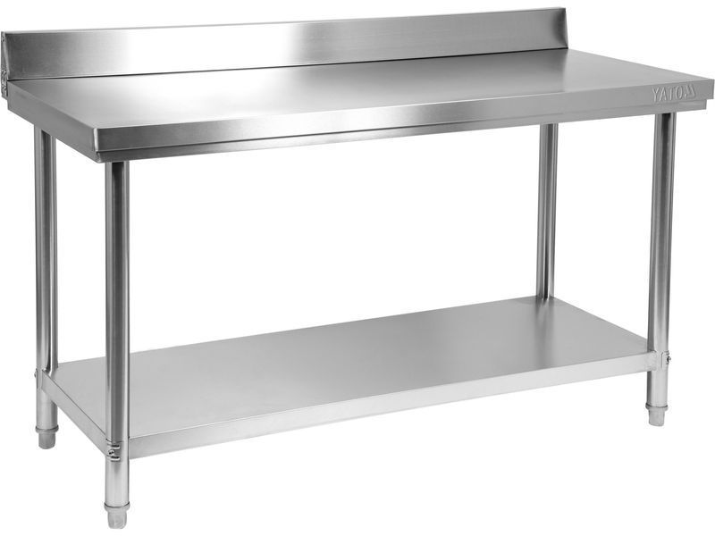 Składany st&oacute;ł przyścienny z p&oacute;łką 1400x600xh850+100mm