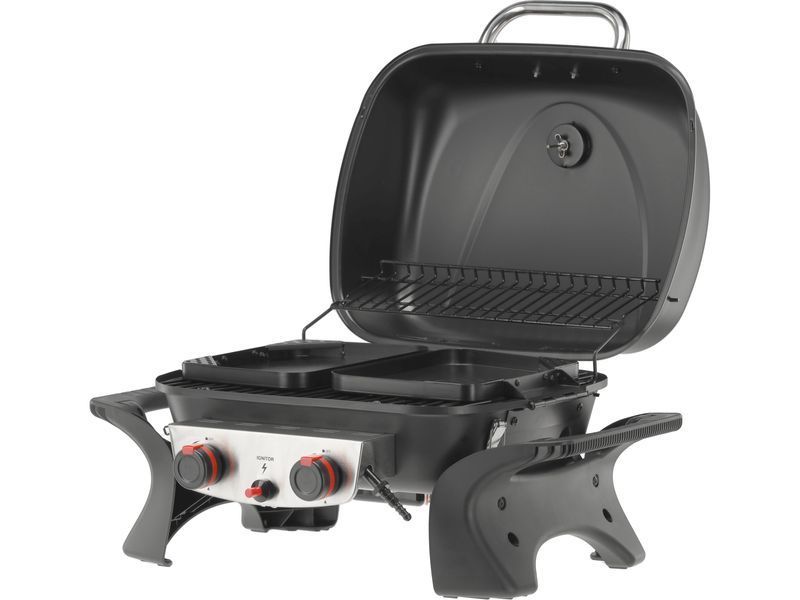 Grill gazowy przenośny yake, 2 palniki, 5kw yake