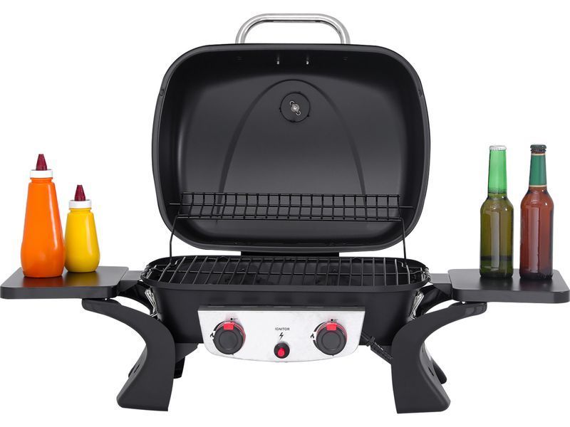 Grill gazowy przenośny yake, 2 palniki, 5kw yake